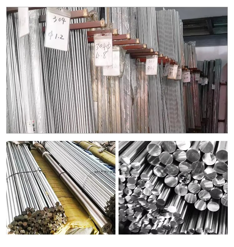 Factory 316L Stainless Steel Solid Rod Bar SS304 SS316L Rods 300 Series Round Steel Bar Building Construction Material