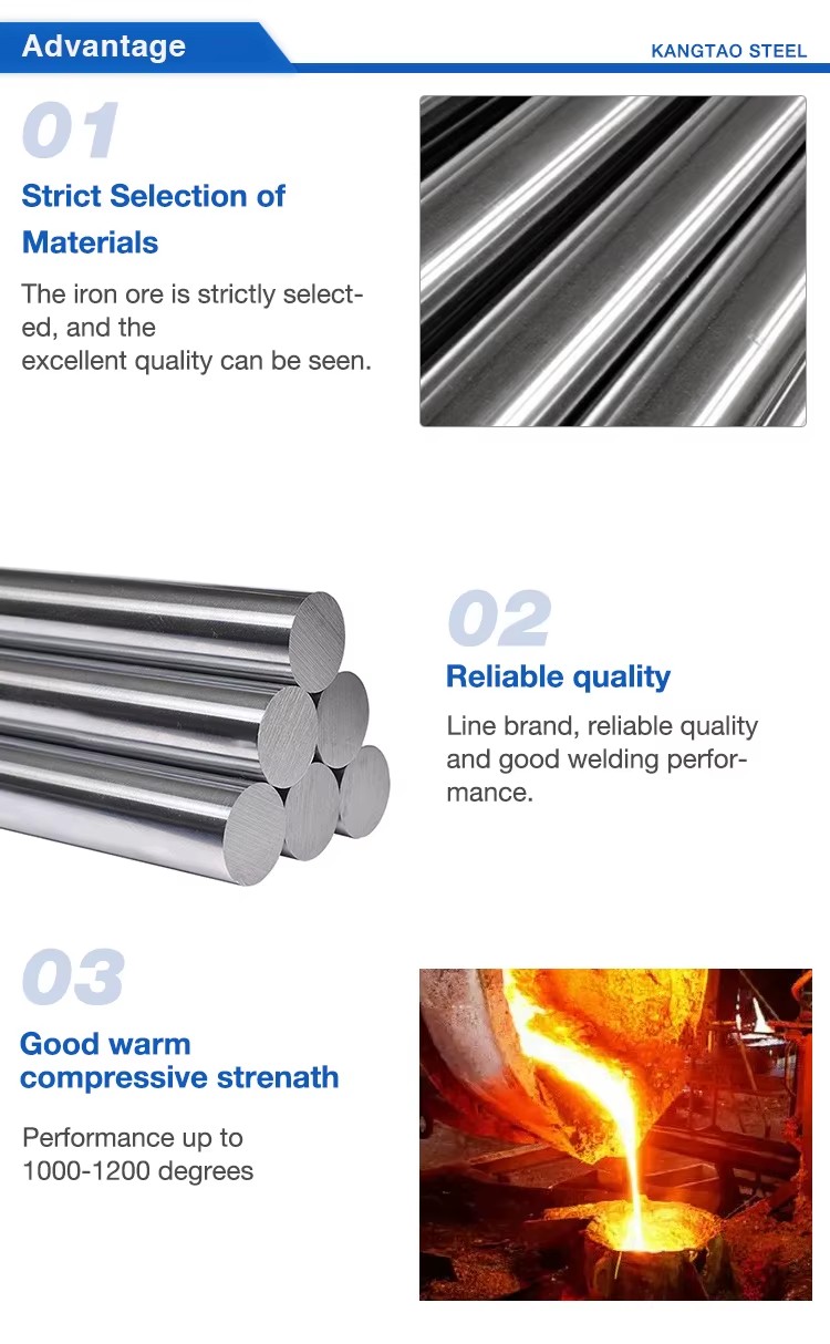 Factory 316L Stainless Steel Solid Rod Bar SS304 SS316L Rods 300 Series Round Steel Bar Building Construction Material