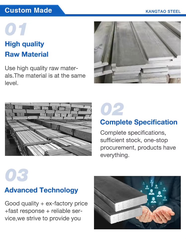 Flat Rolled Products Flat Bar Iron and Steel Factory Directly Sale Stainless Steel Mold Steel Hot Rolled Yimeiyuan Cutting