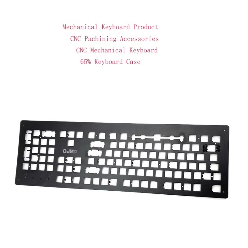 Custom CNC Machined Aluminum Anodized Keyboard for for 65% 75% TKL Mechanical Keyboards