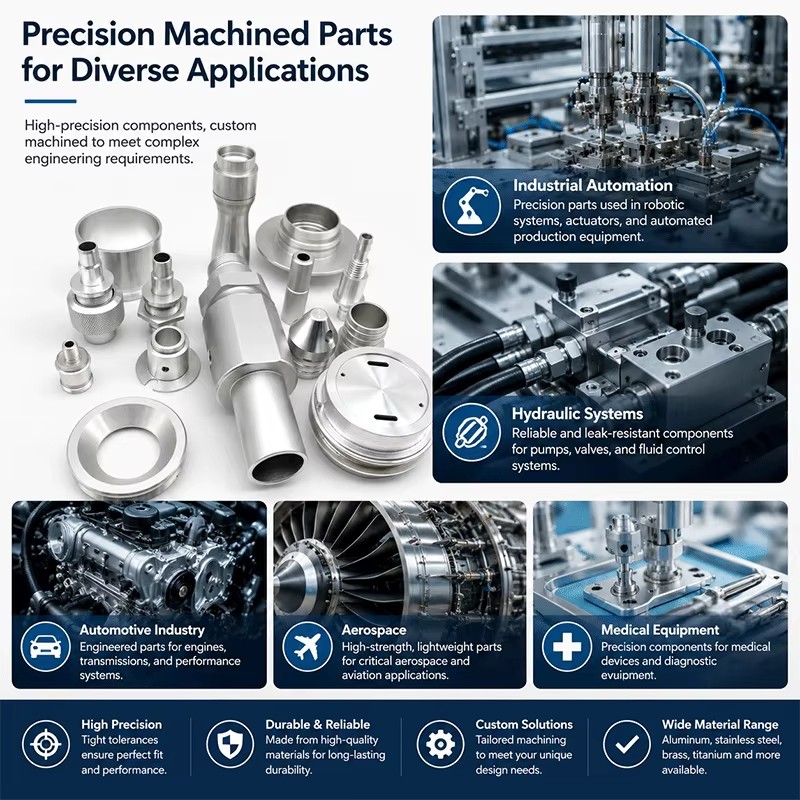 Custom Precision CNC Machined Aluminum Stainless Steel Parts Wire EDM Broaching Milling Turning Service for Automotive
