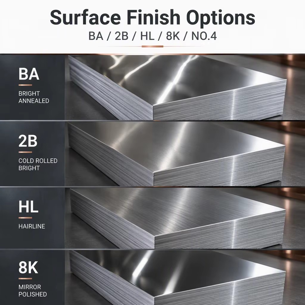 0.5mm 4x8 Food Grade ASTM Standard Cold Rolled 316 Stainless Steel Plate with Bending Cutting Welding Services