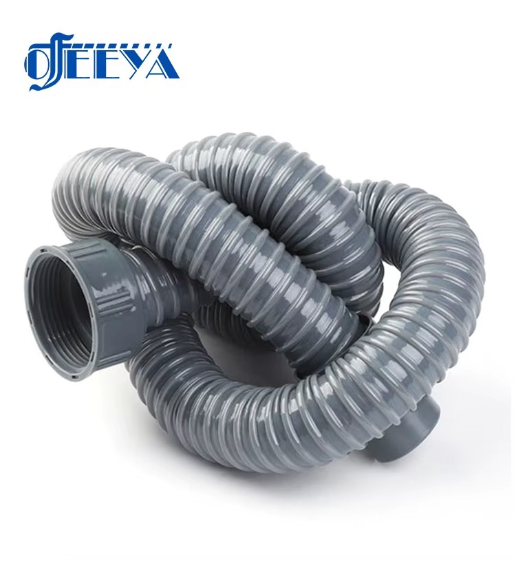 Large Diameter 8 Inch Corrugated Unclogging Pvc Flexible Wash Basin Roof Water Plastic Drain Pipe