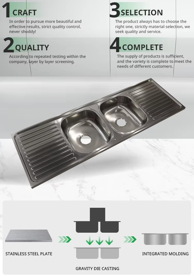 Sink 33x22 Silver Stainless Rack Large Watermark Sinks 85 Built in Double Bowl Steel Kitchen