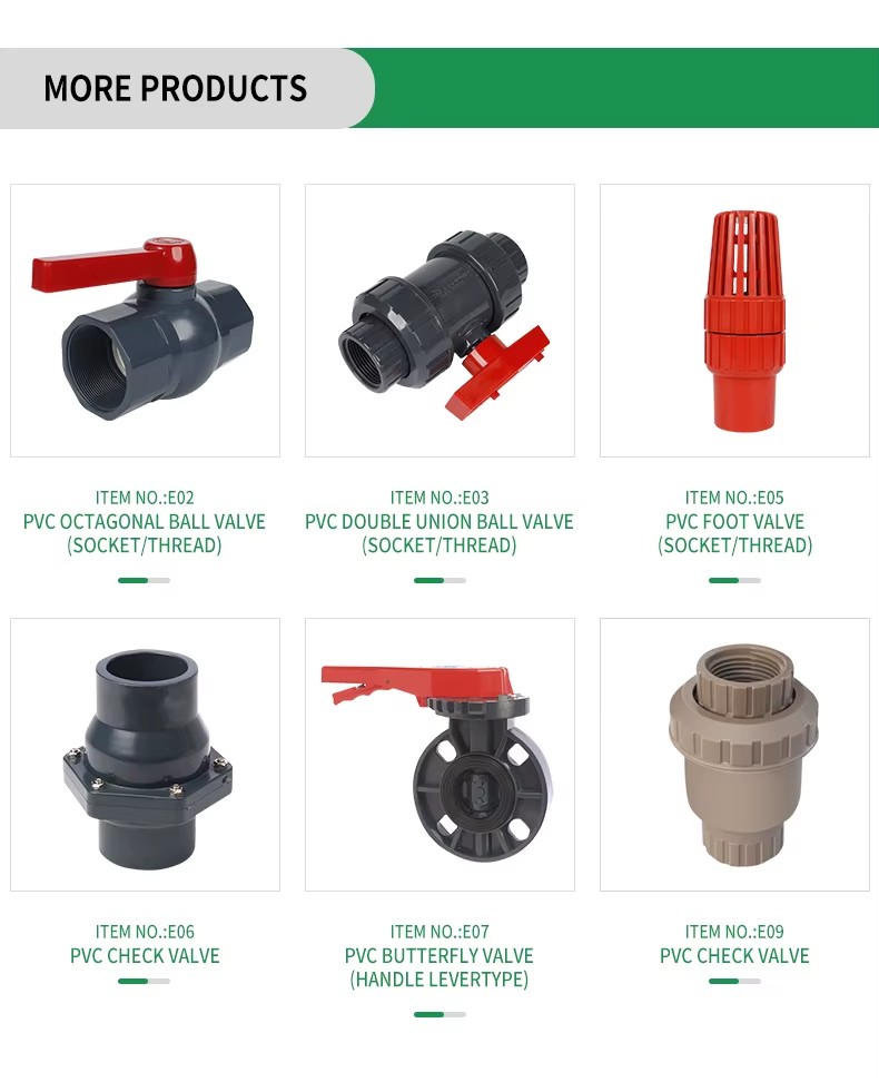 The Factory Can Wholesale Custom Size Thermoplastic Corporation Valve Pvc Water Ball Valve