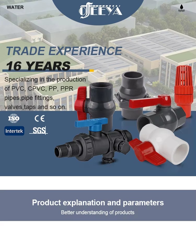 The Factory Wholesale Price Mini pp External Thread Male Socketadjustable Multi Joint Plastic Ball Valve