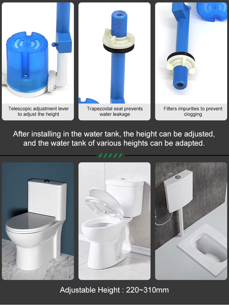 Low Pressure Toilet Water tank 304 Plastic Floating Control Drain Pump Valve Aquarium Pn16 6 Inches