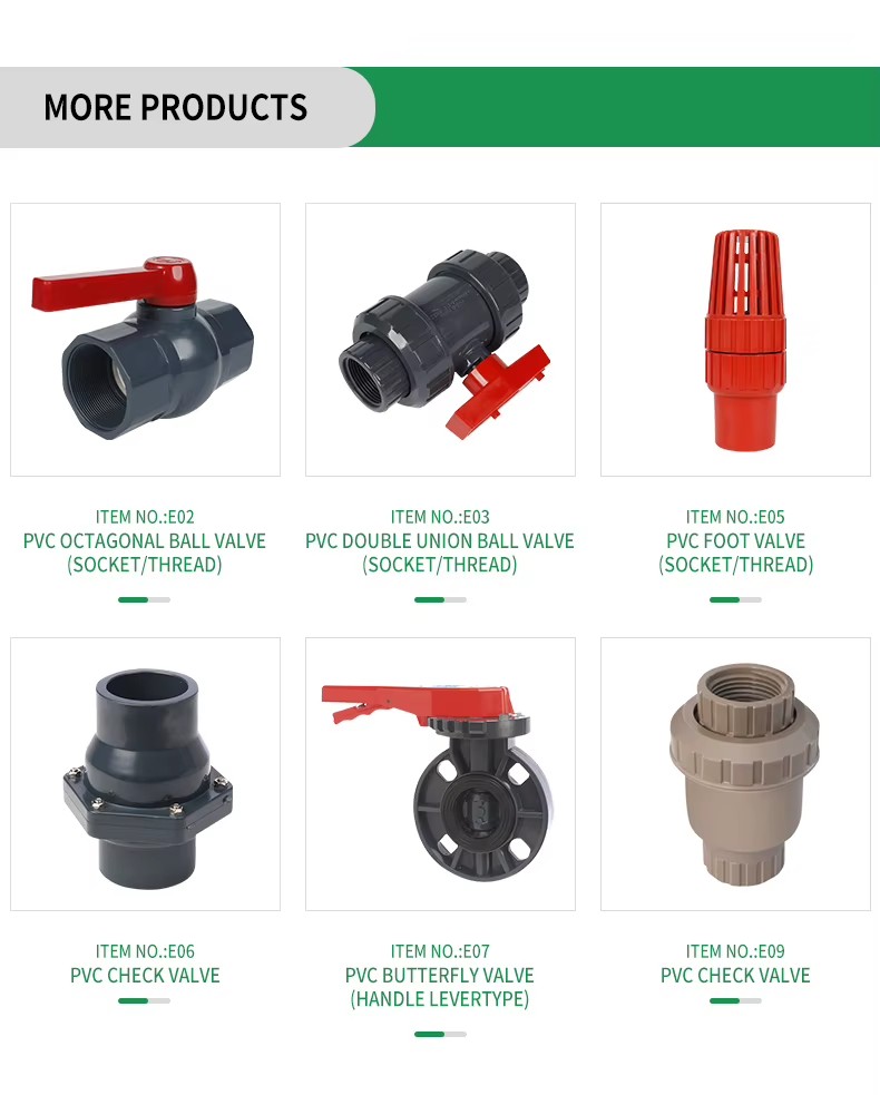 Factory Wholesale Customized Size PVC Octagonal Valve Lockable Press Ball Valve