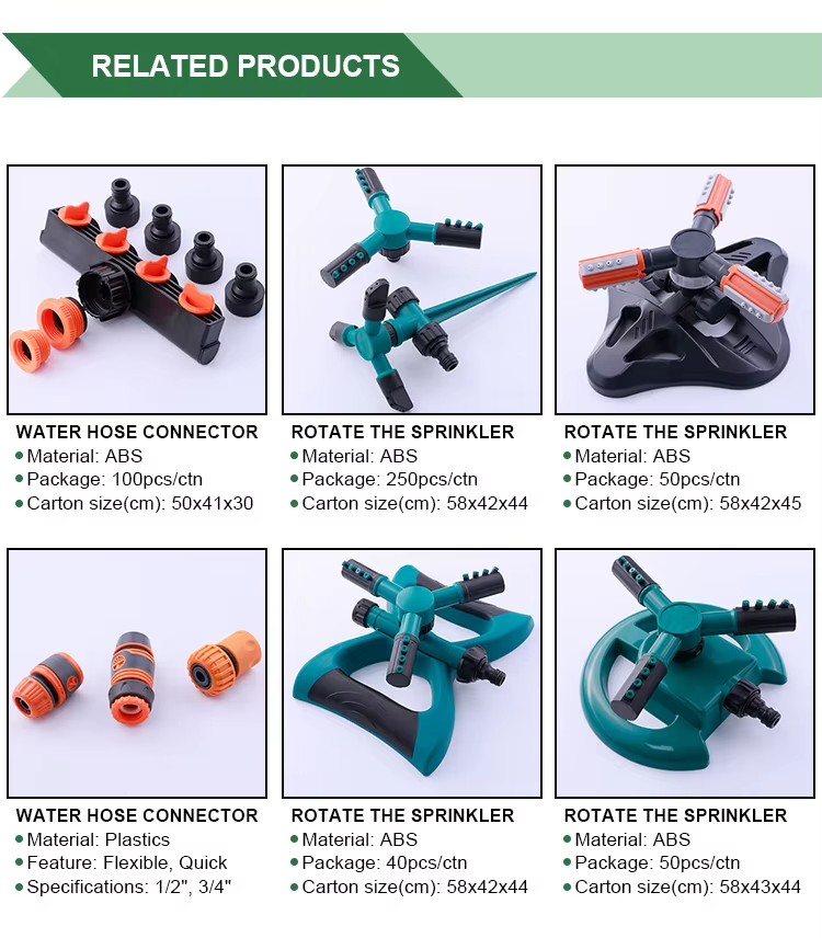 Wholesale Portable Sprinkler Agricultural Three Arm Automatic Irrigation System