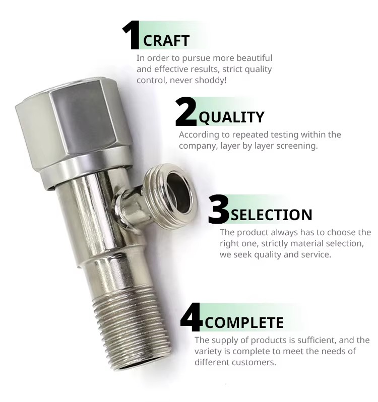 Factory Production and Wholesale Toilet Iron Threaded Angle Seat Water Flow Control Valve