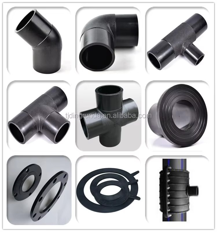 PE100 Pn16 Sdr 11HDPE Pipe Fitting Hdpe Stub End Flange Adaptor