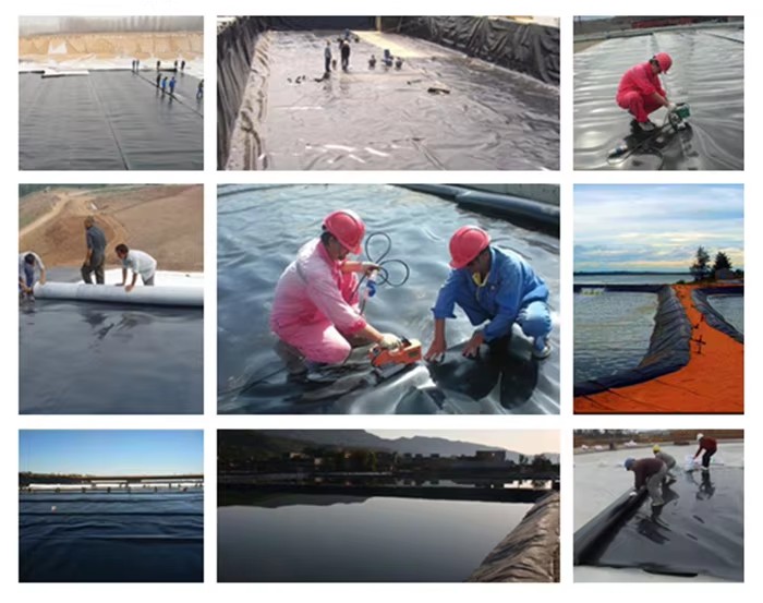 Dam Liner Epdm Blue Pond Liner Epdm Hot Water tank Liner Factory Price Fish Farm Geomembrane