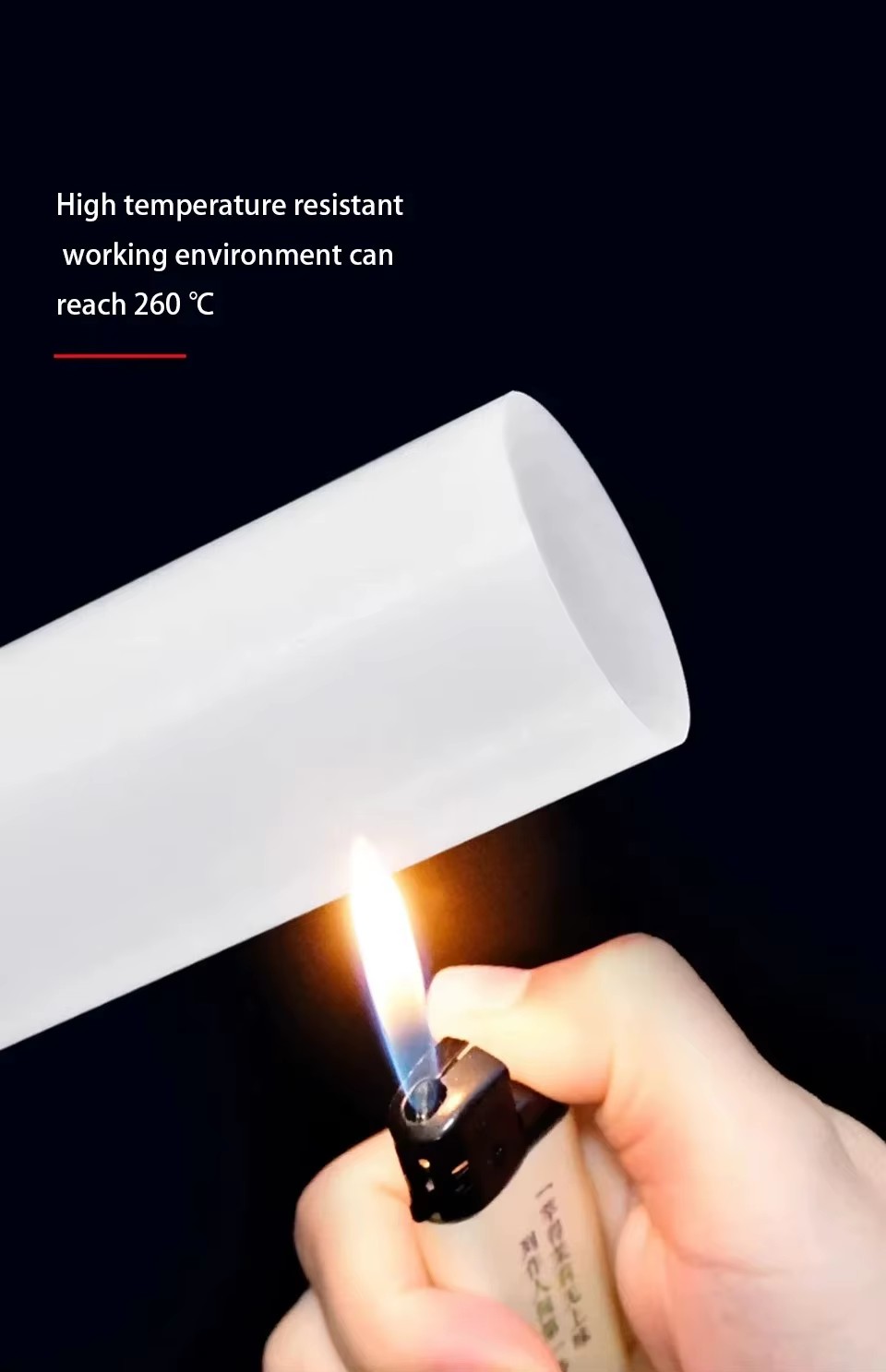 High Temperature Chemical Resistant PTFE Rod Dia 6-140mm Non-Stick Industrial Length 50-500mm Plastic Bars for Industrial Use