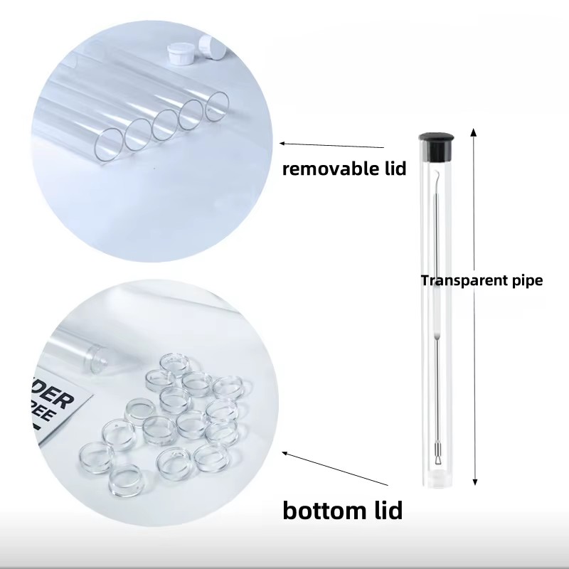 Custom Clear Cylindrical PC Packaging Tubes with End Caps (12mm-30mm Diameter) for Gift Display and Storage