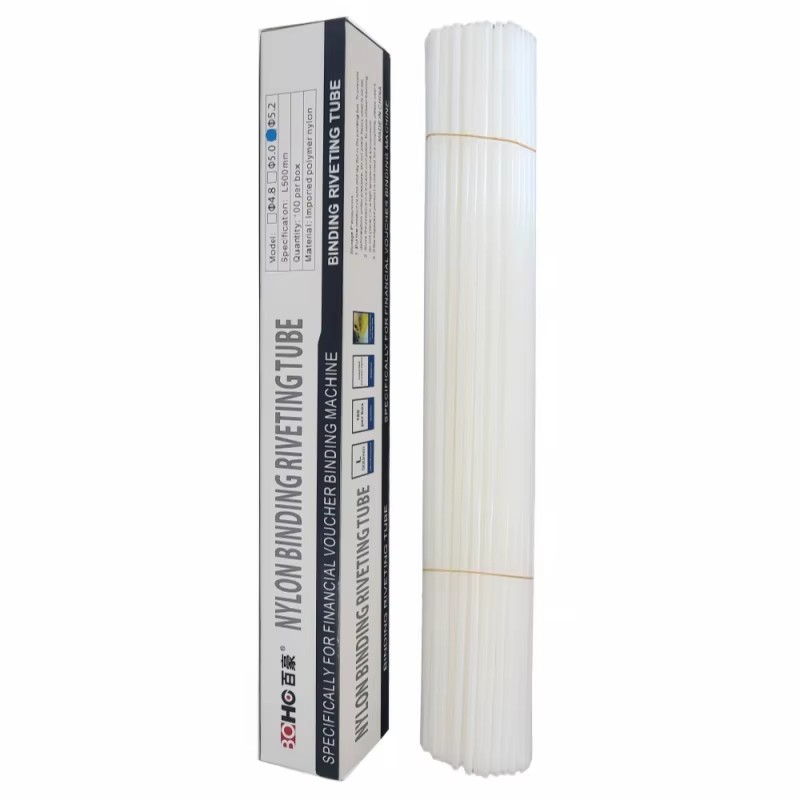 6.0mm PA6 Nylon Rivet Tubes Office Heat Set Binding System with Cutting Service Universal Fit 500mm