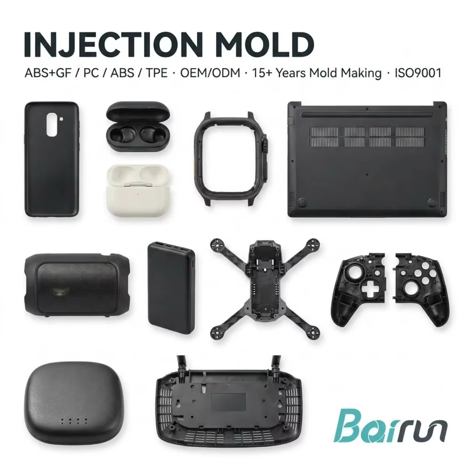 One-stop Custom Plastic Injection Mold Service for Electronics 3D Design Engineering High Precision Prototype to Mass Production