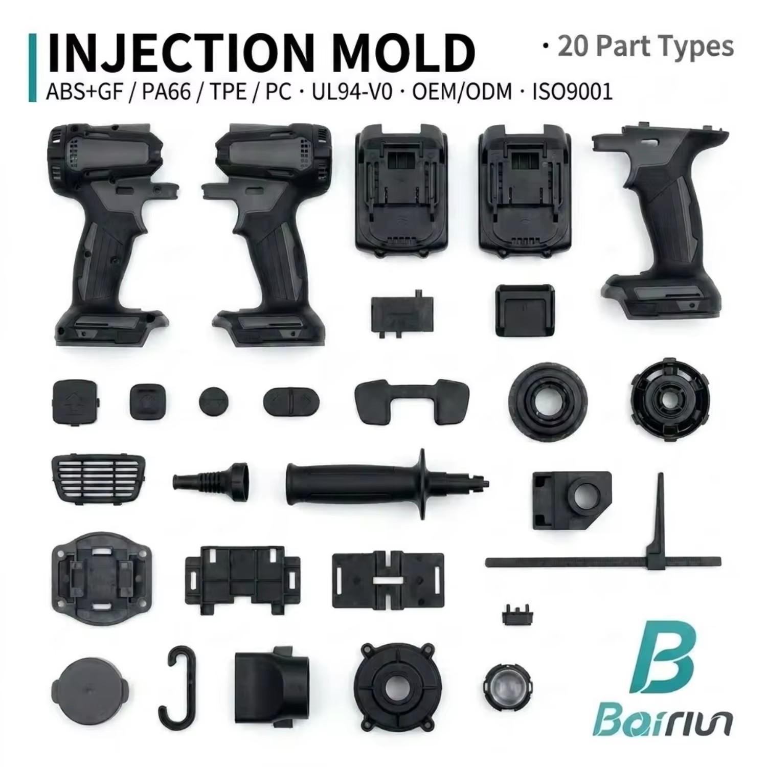 High Precision Double Shot Two Color Overmolding Plastic Injection Molding Tooling Service Custom Injection Mold