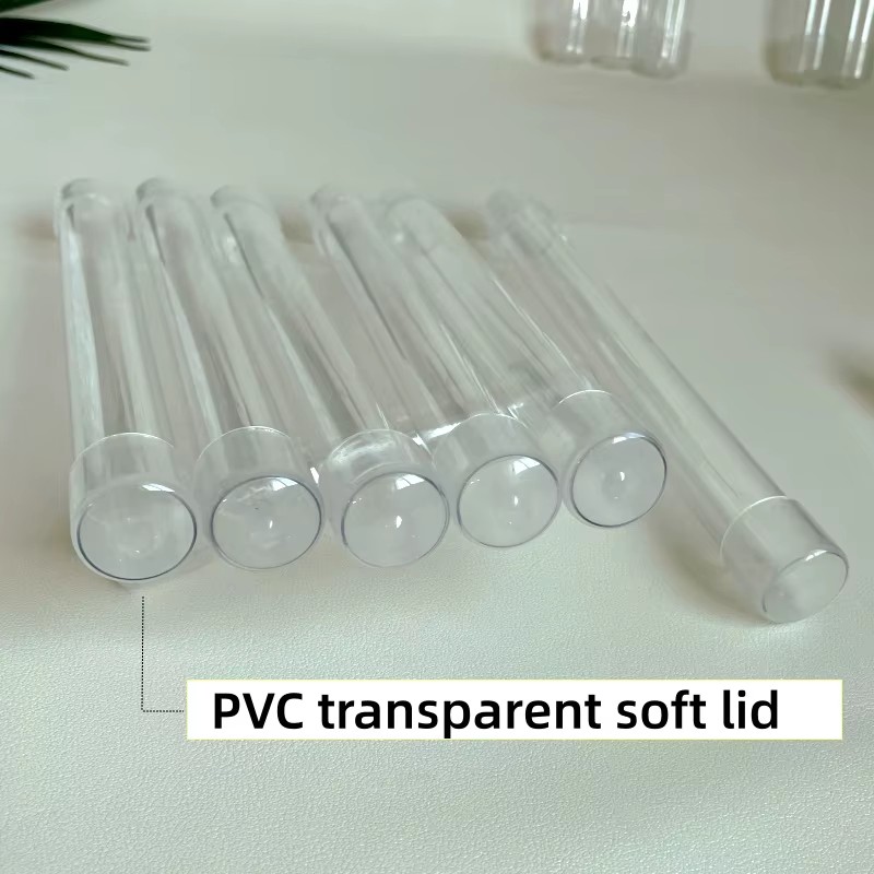 Clear Transparent Durable PC Storage Tube with End Caps 6-50mm Diameter Custom Packaging Tubing 80mm-600mm