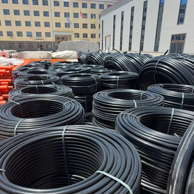 HDPE Electrical Conduit Pipe Electric Duct Tube Black Plastic Pipe Rolls