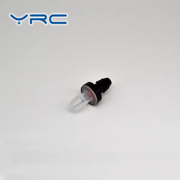 Mini Diaphragm Zero Pressure Check Valve PP Body Silicone Transparent 9.5mm Plastic Hose Barb 40mm Length Hydraulic Water