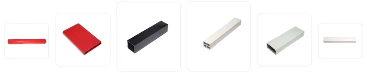 Custom Wholesale Eco-friendly High Durability PVC Square Pipe Colorful Extrusion Profile Tubes