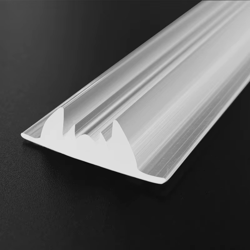 For Aluminum Led Profile Frosted Polycarbonate Plastic Clear Diffuser Strip Optical Focusing Linear Extrusion Lens//