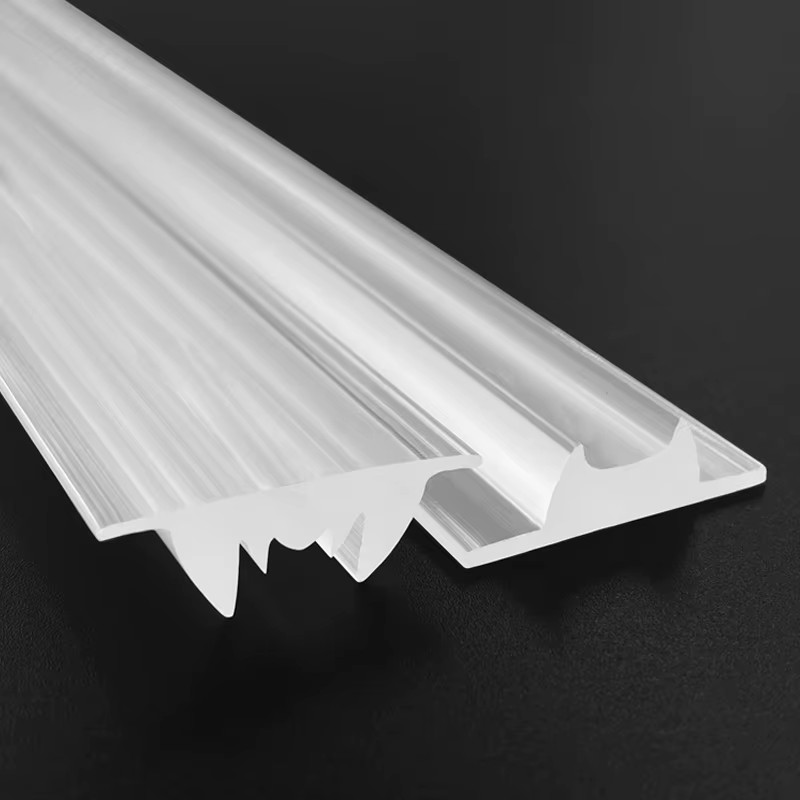 For Aluminum Led Profile Frosted Polycarbonate Plastic Clear Diffuser Strip Optical Focusing Linear Extrusion Lens//