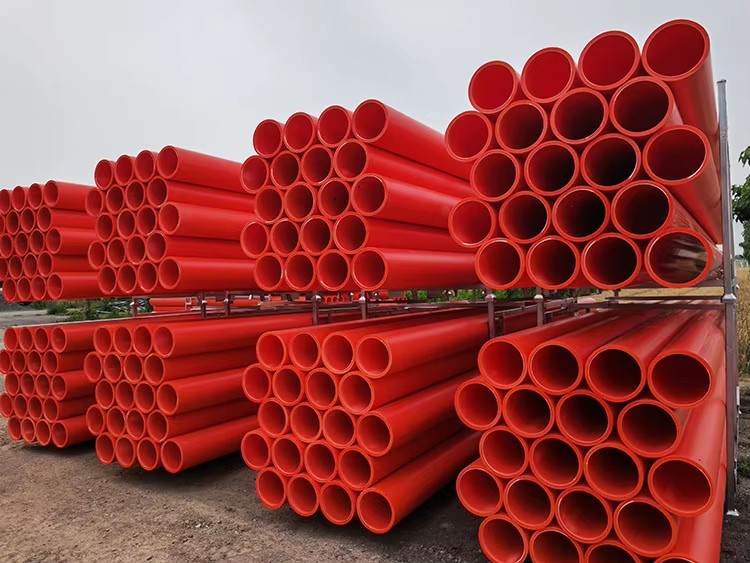 Custom Made Orange Underground High-Pressure Durable Flexible Anti-Corrosion MPP Electric Conduit Pipes DN75-DN315 Customizable