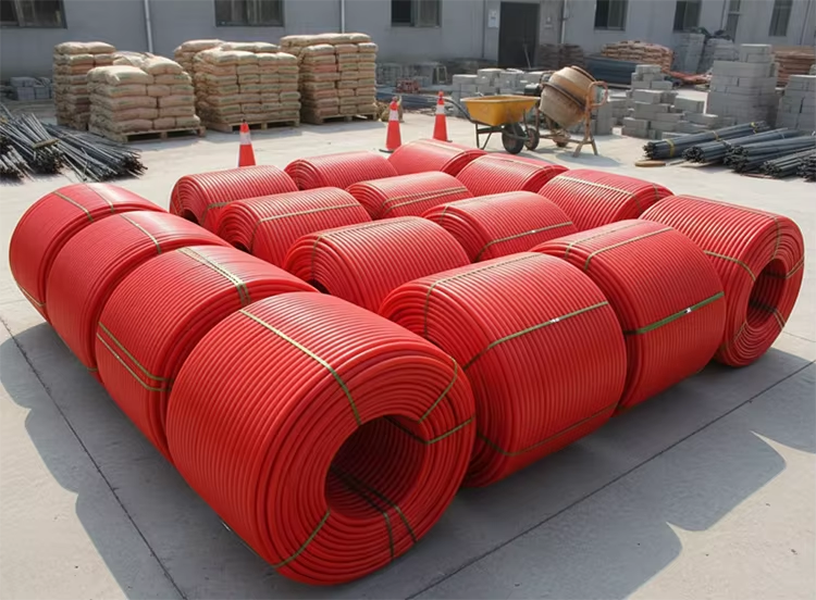 Custom Wholesale HDPE Silicon Core Pipes High Pressure Durable Anti-Corrosion UV Resistance 2 Inch Fiber Plastic Pipe