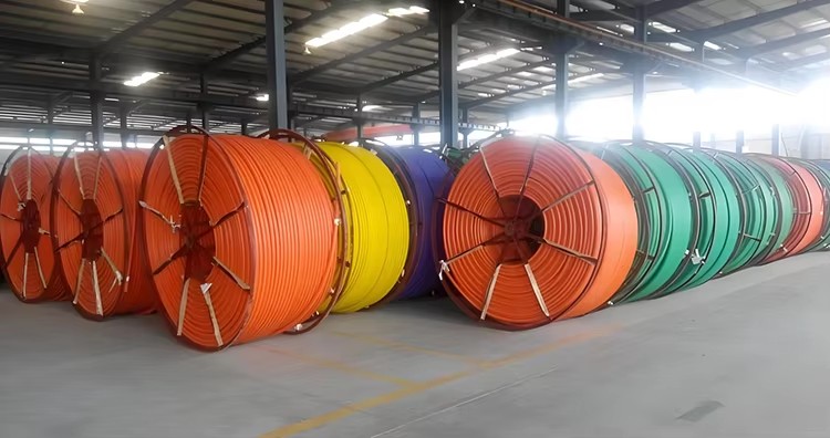 High Strength PE Flexible High Pressure Wiring Conduit Corrosion Resistant HDPE Silicon Core Non-Toxic Cable Pipe