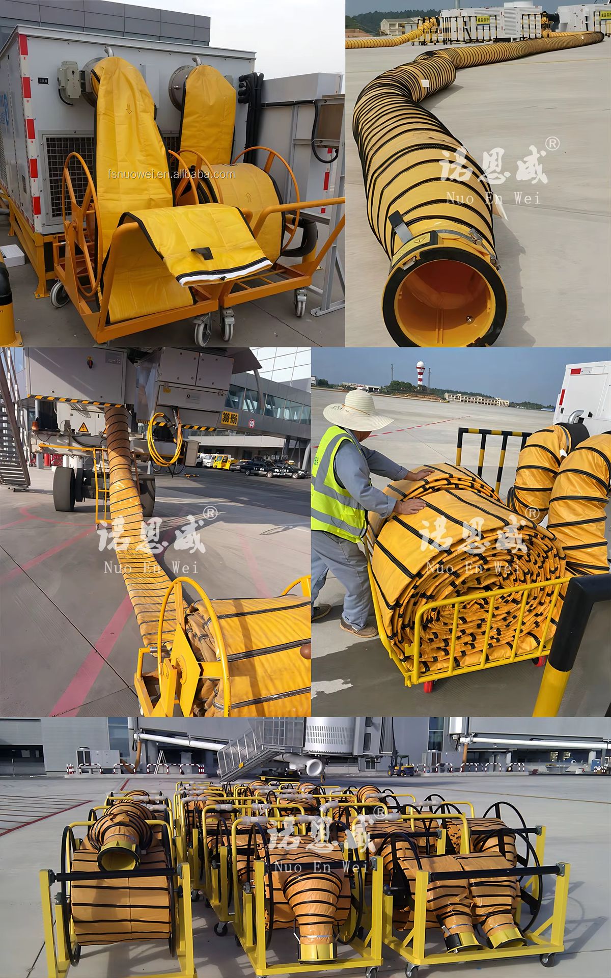PVC Inflaming Retarding PCA Duct Aircraft Ground air Conditioning Duct Pre-conditioned Insulated air Hose