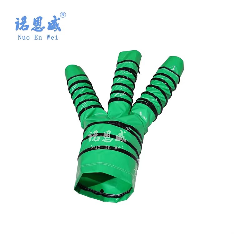 Popular Tarpaulin Y Type Flexible Duct Telescopic Tunnel PVC Flexible Duct Hose for Heat Recovery Ventilators