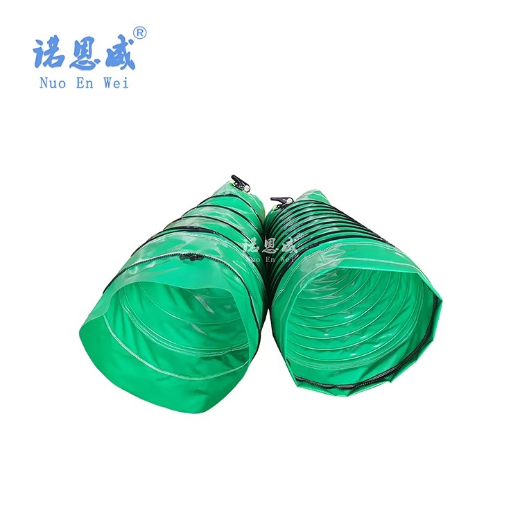 Popular Tarpaulin Y Type Flexible Duct Telescopic Tunnel PVC Flexible Duct Hose for Heat Recovery Ventilators