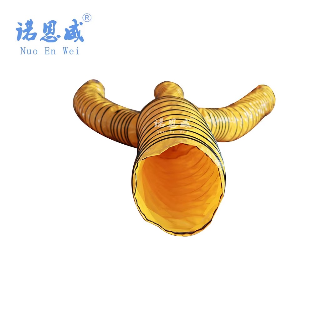 Best Price Tarpaulin Antistatic PVC Flexible Duct Canvas Three-way (four-way) air Duct