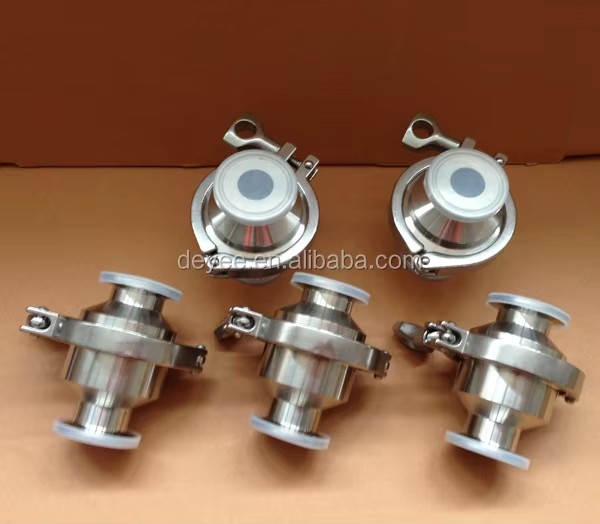 Sanitary Stainless Steel Non-return Flap Valve Check Valve Back-pressure Valve