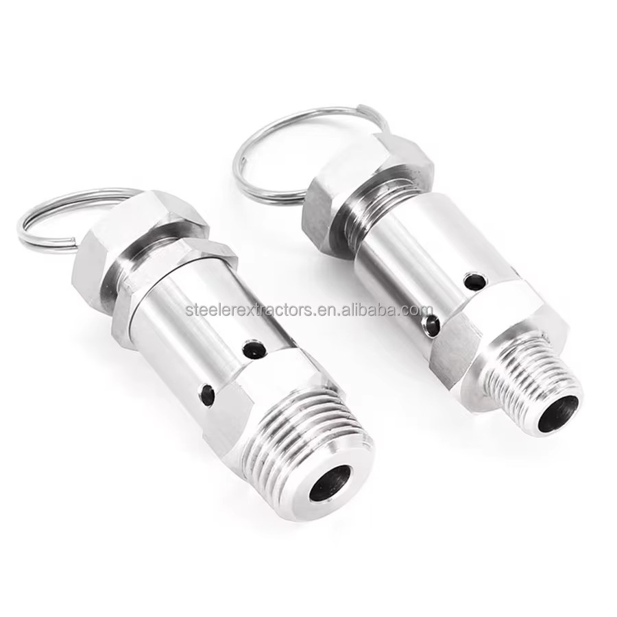 SS304 Stainless Steel Sanitary Spring Full Lift Safety Valve / Pressure Relief Valve / Pressure Release Valve