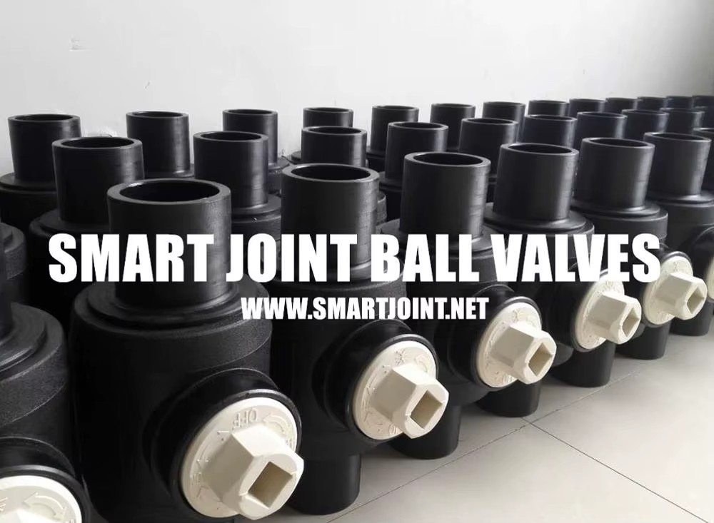 HDPE Butt Fusion Pipe Fittings Ball Valve for Gas Supply 90mm