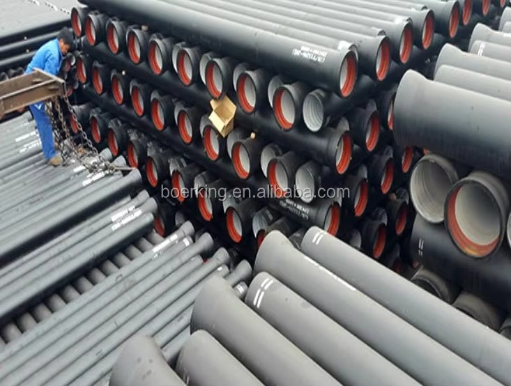 Best Price K9 K8 K7 DN 200mm 300mm 350mm 400mm Ductile Iron Pipe Ductile Iron Cast Pipe for Water Supply Underground
