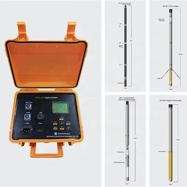 Geophysical Water Well Logging Equipment Gamma Ray Logger Caliper Well Logging Tool