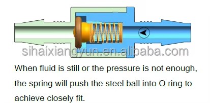 1/4" PP Plastic Manufacturer Spring Check Valve