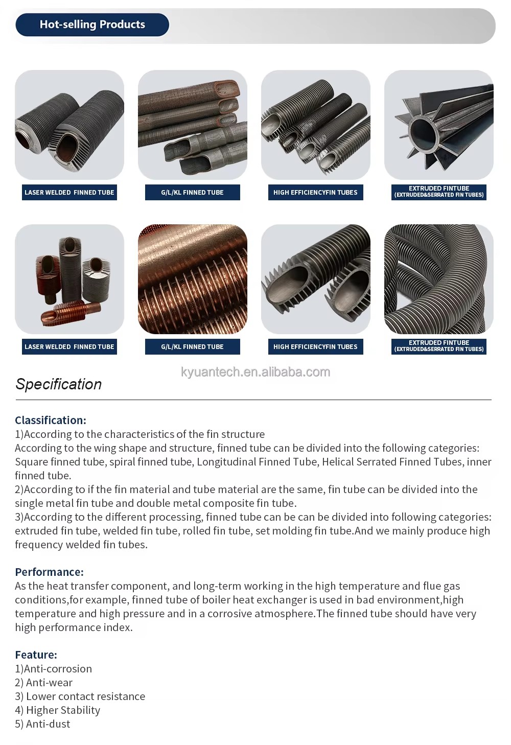 Copper Finned Tube Pipe for Heat Exchanger and Air Cooler