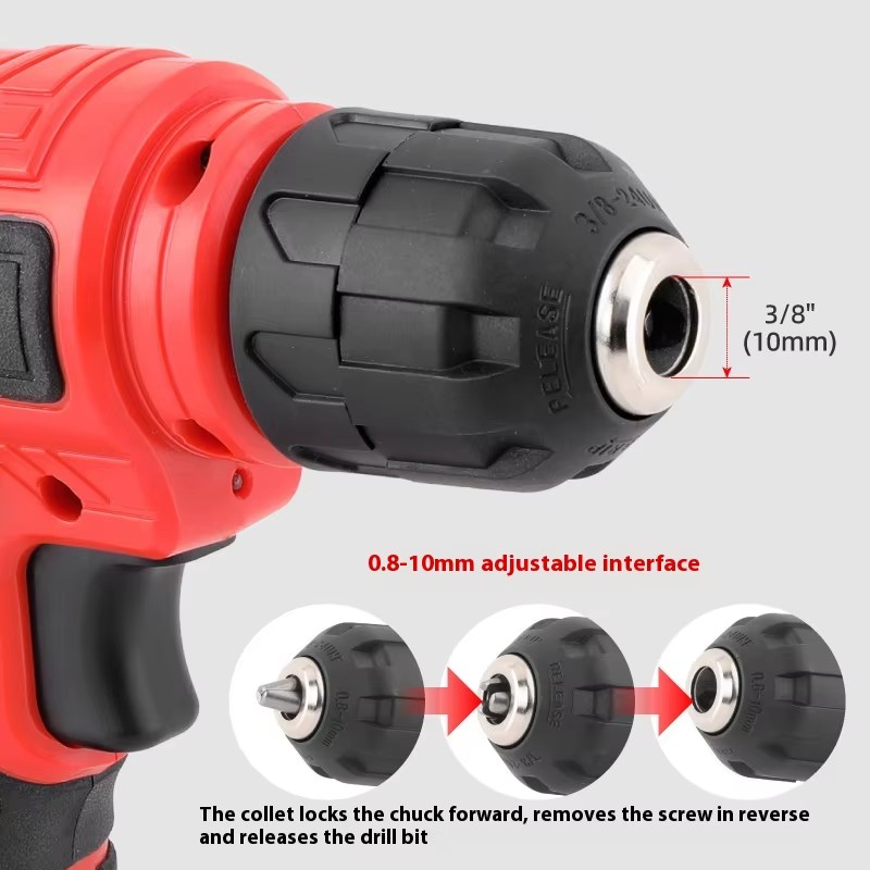 Hi-Spec 129-Piece 8V Comprehensive Portable Home Hand Tool Set Kit Electric Drill Power Tool Set for Auto Repair OEM ODM