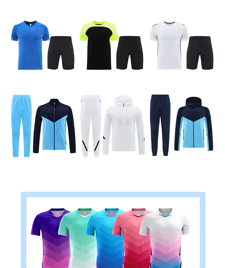 Custom Soccer Uniform High Quality Sportswear Retro Player Version Design Sublimation Team Club Football Jersey Set