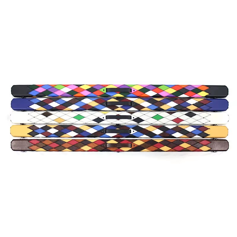 High-end Luxurious Leather One Piece Straight Snooker Cue Case with High Quality for Sale