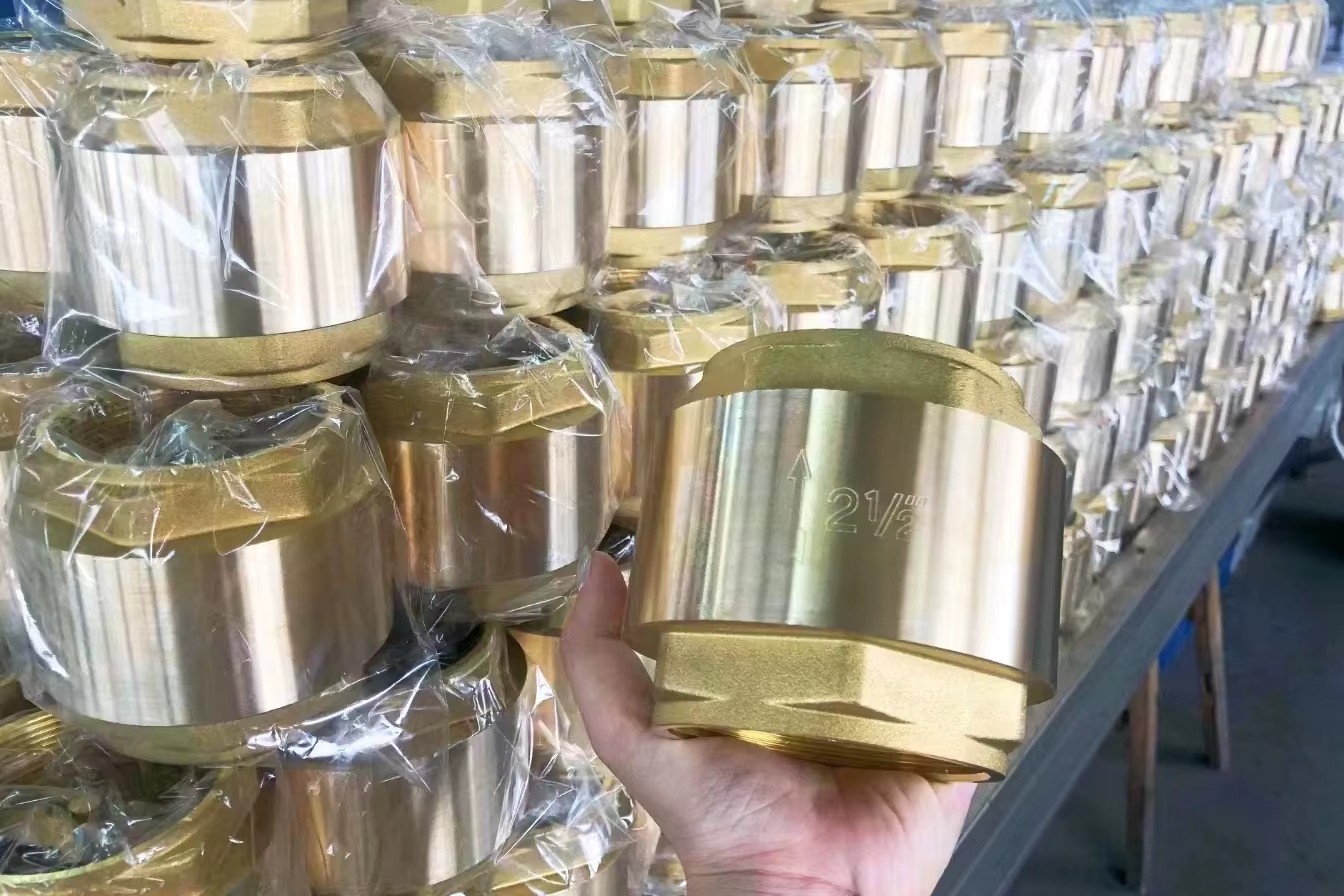 1/2 to 2" 3" 4" Monobloque and Removable Forged Brass Check Valve Non-return Spring Valve
