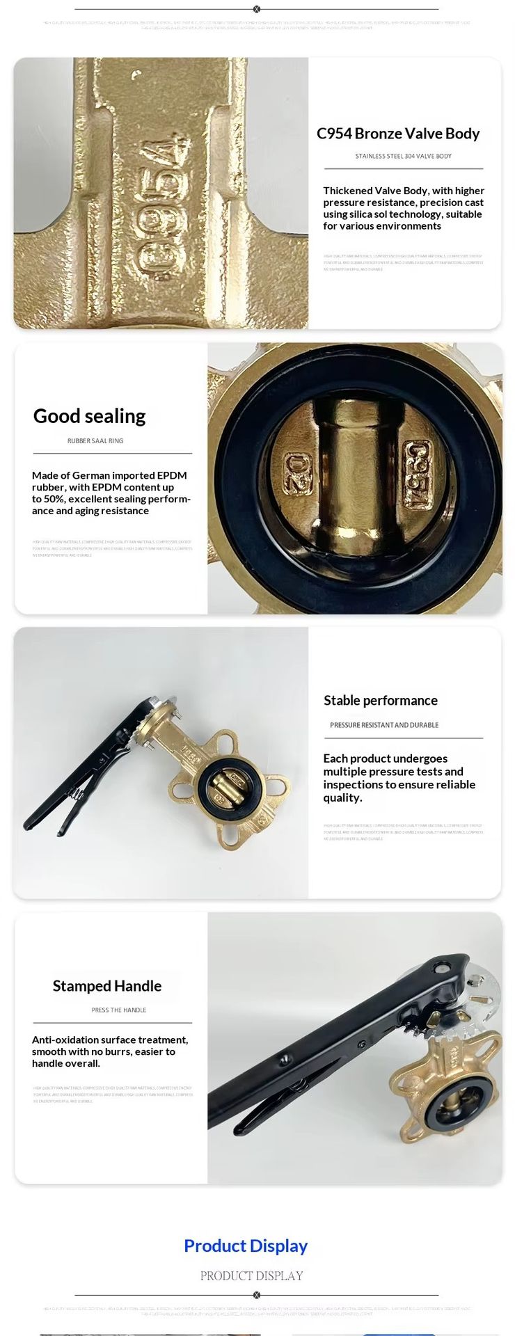 Kh Brand Marine Butterfly Valve D71XT-16T/D71 Aluminum Full Bronze Vertical Plate Wafer Seawater Non-Standard Normal Temperature