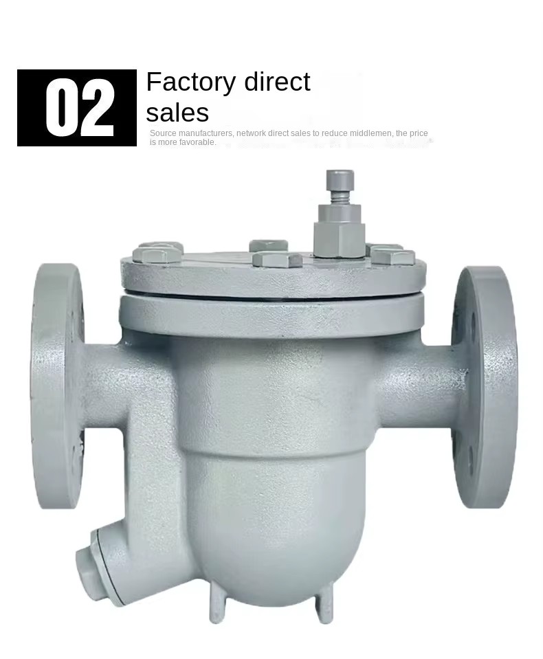 KH CS41H-16P Stainless Steel Manual Disc Trap Free Float Type Gas Flange Valve Dn15-Dn100 Port Size Normal Temperature 1-Year