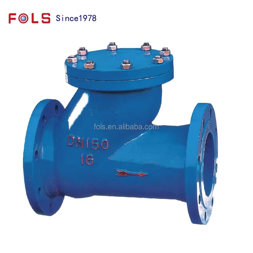 DN50-DN350 PN16 Ductile Iron Flange Check Valve 4 Inch Swing Check Valve for Water