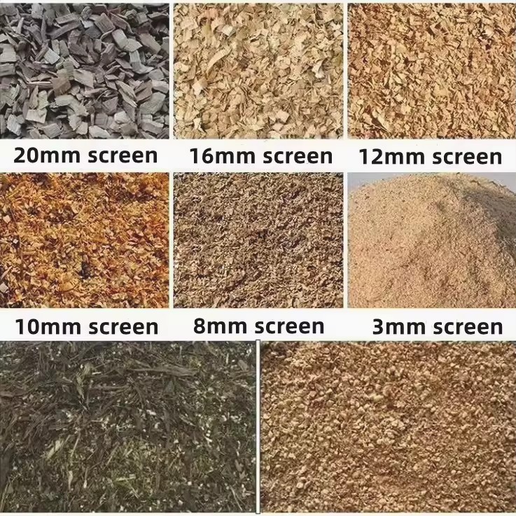 Hammer Mill Tractor-corn-straw- Comprehensive Wood Bamboo Crusher Machine for Weed Tree Crusher Machine