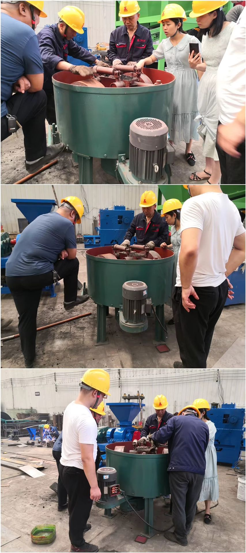 Good Quality 1100 1200 1400 1600 diesel Engine Gold Mining Copper Ore Zinc Lead Two Wheel Roller Wet Pan Mill Machine Price